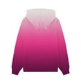 thumbnail image 5 of Girls Tie Dye Sweatshirts Loose Casual Hoodies Long Sleeve Pullover Hooded Tops With Pockets Hot Pink 5-6 Years, 5 of 6