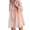 Pinks, variant on LLYwey Midi Cocktail Dresses for Women Fashion Bohemian V-Neck Loose 3/4 Sleeve Hollow Out Solid Dress New Casual Dresses Pinks Xl
