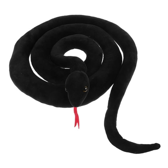 HONITANO 1Pcs Stuffed Snake Prop Black for Garden and Party Decorations