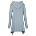 thumbnail image 5 of QUINDOS Womens Hoodies Pullover High Low Womens Sweatshirts Casual Plain Long Sleeve Crew Neck Pullover Tops, 5 of 8