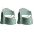 thumbnail image 1 of Orinal BabyBjörn, color verde oscuro/blanco, paquete de 2, 1 of 7