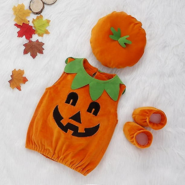 Children s Pumpkin Costume Set Christmas Halloween Party Costume