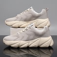 thumbnail image 4 of NB-Men'S Breathable Knit Sneakers with MD Cushioned Sole, Black/White Design for Running, Gym, - Lightweight Low-Top Casual & Athletic Shoes  Casual Attire, Sneakers, Gym Footwear, Sporty Look, Fabri, 4 of 6