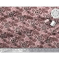 thumbnail image 3 of Soimoi Polyester Crepe Fabric Floral Mandala Print Fabric by Yard 42 Inch Wide, 3 of 3