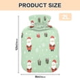 thumbnail image 3 of 2L Hot Water Bottle with Soft Velvet Cover PVC Hot Water Bag for Pain Relief Long-Lasting Warmth Cute Christmas Pattern, 3 of 8