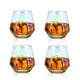 thumbnail image 2 of Juego de 6 vasos de whisky inclinados, vaso de whisky de 300 ml, aspecto moderno, para hombres, mujeres, papá, marido, amigos, cristalería para bourbon/ron/vaso de bar, 2 of 5