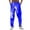 Blue, variant on Business Casual Pants for Men Solid Color Mid Waisted Shiny Metal Shiny Pants Nightclub Loose Fit Pants Trousers 2025 Fall Slacks with Pockets