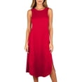 thumbnail image 2 of Horkkom Sleep Shirts for Women Sleeveless Solid Color Crew Neck Nightgowns Comfy Soft Night Dress, S-2XL, 2 of 6