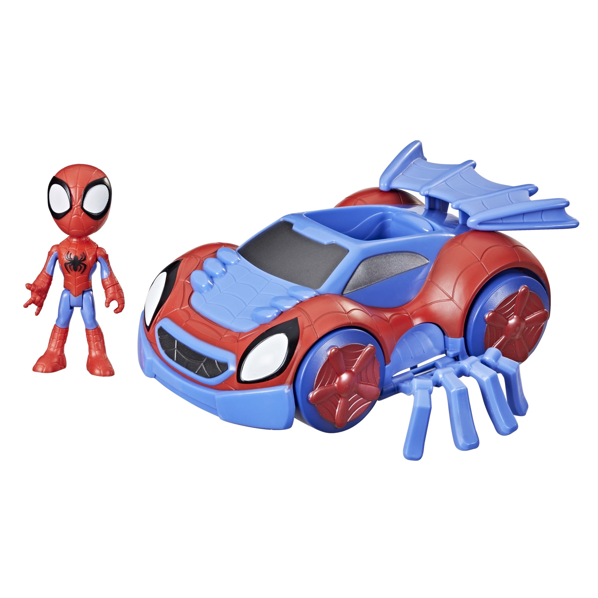 Marvel Spidey and His Amazing Friends Change 'N Go Web-Crawler And Spidey  Action Figure (Style May Vary)