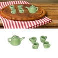 thumbnail image 4 of Dollhouse Tea Cup Set, Decoration Traditional Design Attractive 1:12 Excellent Workmanship Miniature Ceramic Tea Cup Set  For 1:12 Doll, 4 of 8