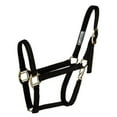 thumbnail image 2 of Hilason Deluxe 3 Ply Nylon Halter W/ Snap Average Black, 2 of 2