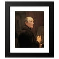thumbnail image 2 of Ferdinand Georg Waldmüller 15x18 Black Modern Framed Museum Art Print Titled - Self -Portrait in Front of the Easel (1848), 2 of 5