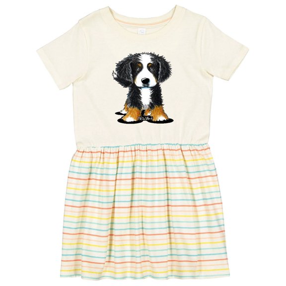 Inktastic Bernese Mountain Dog Girls Toddler Dress