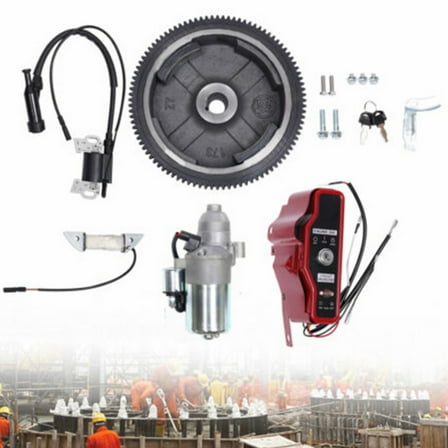 Electric Start Kit, Electric Start Kit For Honda GX240 8HP and GX270 9HP, Starter Motor With Flywheel