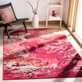 thumbnail image 2 of SAFAVIEH Madison Oscar Abstract Distressed Area Rug, Red/Ivory, 6' x 9', 2 of 8