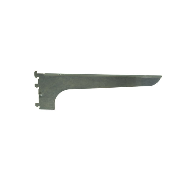 12" Right Wood Shelf Bracket - Satin Zinc Finish,Pack Size - 25