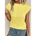 thumbnail image 3 of PRETTYGARDEN Women's Summer Going Out Tops Dressy Casual Crewneck Short Sleeve Textured Basic Cute Trendy T Shirts Tee Blouse, 3 of 8
