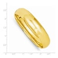 thumbnail image 3 of 14K Yellow Gold bracelet Bangle 7 in 14 mm 9 16 High Polished Hinged, 3 of 3