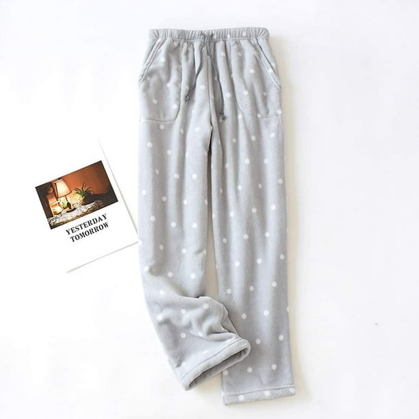 Iuit Men Flannel Fleece Pajama Pants Soft Plush Lounge Pant Coral Fleece Jogger Pjs Drawstring Trousers Warm Winter Home Pants