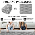 thumbnail image 4 of CozyDesg Shag Area Rugs,5'x7' Soft Fluffy Shaggy Carpet for Living Room,Large Rug for Bedroom Dining Room Home Decor Room Decor,Light Gray & White, 4 of 8
