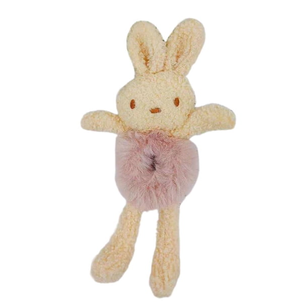 Cintas Para El Pelo Con Conejito Bonito, Bandas Elásticas Para El Pelo, Lazo Para El Pelo De Felpa A La Moda Para Mujer, Funda Para Coleta Con Cuerda Para La Cabeza Para Mujeres Y Niñas Serendint CE008383-02
