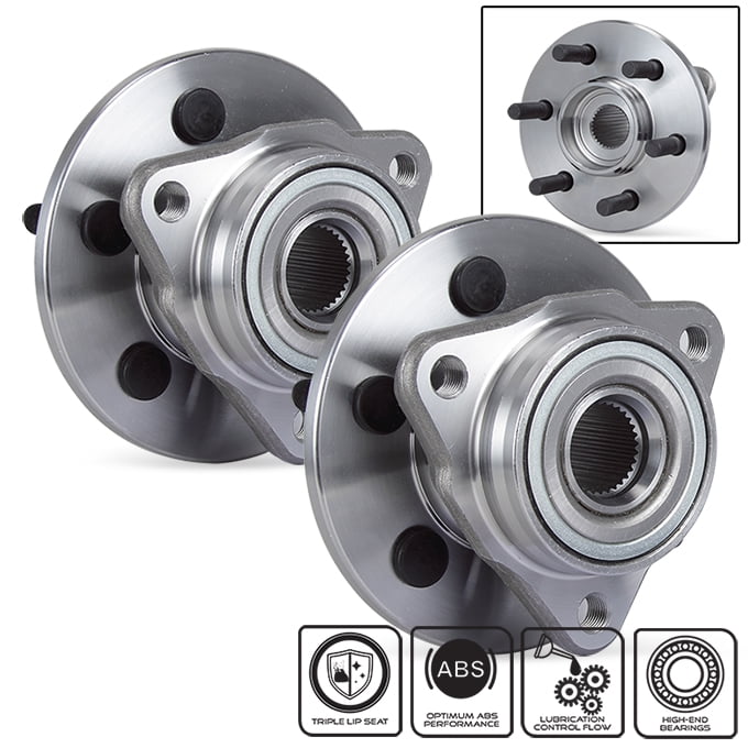 2 Front Wheel Hub Bearing Assembly Pair/Set for 2004-2005 Dodge Durango 4WD 2WD 