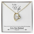 thumbnail image 4 of To My Wife Together We're Everything From Husband Forever Necklace w Message Card, 4 of 20