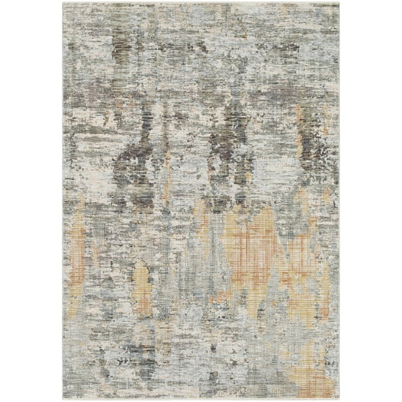 BoutiqueRugs Hustontown Contemporary Area Rug - Olive, Mustard, Orange - 11'6" x 15'6"