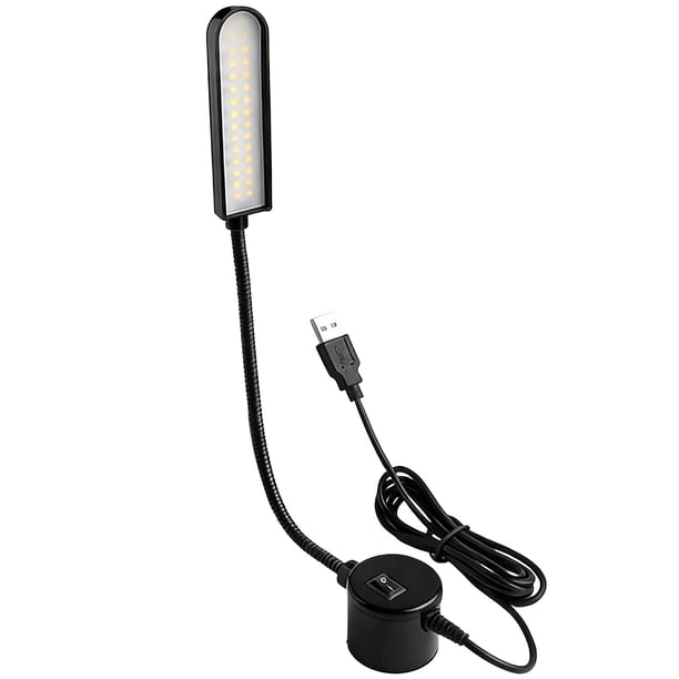 Pisexur Batería de cocina Lámpara de escritorio LED para estudio, escritorios, camas, magnética, habilitada para USB, adecuada para máquinas de coser para la cocina del hogar