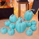 thumbnail image 5 of Calabazas de espuma falsas perfecl decorativas de otoño 12 piezas Azul, 5 of 7