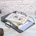 thumbnail image 1 of Mesh Beautiful Hollow Designed Desktop Tray Organizer, Letter Tray Organizer, For Books Holding Documents, 1 of 8
