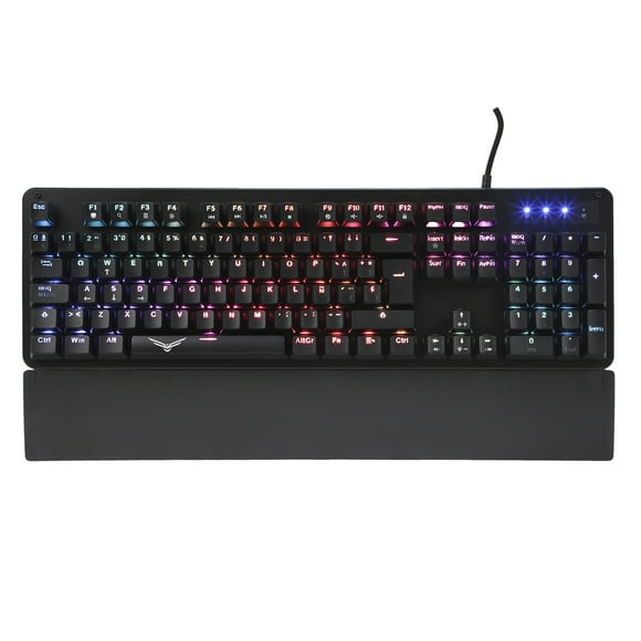 Teclado Gamer Black Cobre NA0944 Naceb RGB Mecánico Reposamuñecas Magnético Naceb Technology NA0944