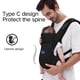 thumbnail image 2 of Portabebés YEMKEZO de recién nacido a niño pequeño, 3,2-20 kg, negro, 2 of 7