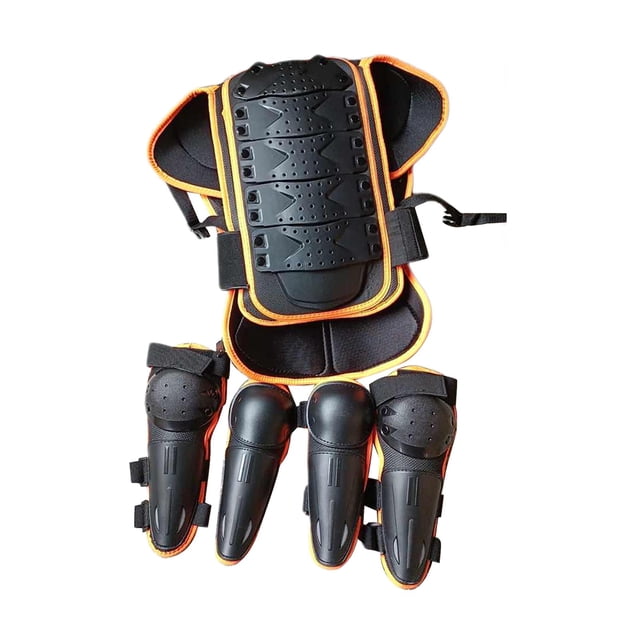 Protector de espalda y vertebral para el pecho, traje de de cuerpo completo para motocicleta para niños, equipo de moto de cross para