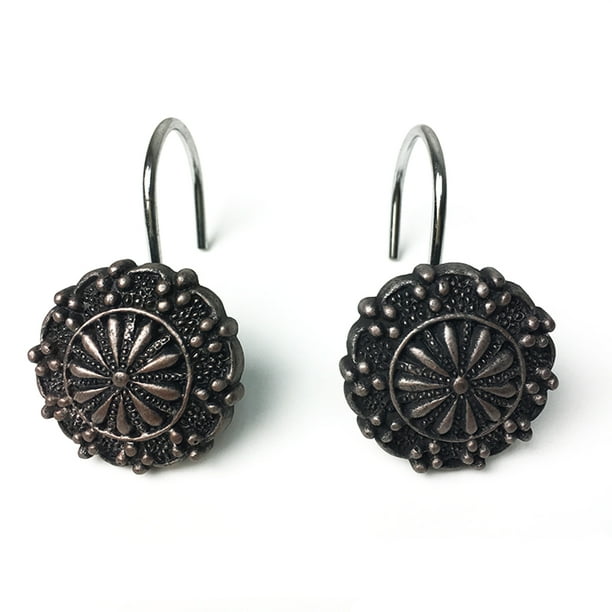 Shower Curtain Hooks Decorative Bath Curtains Hooks Rings ...