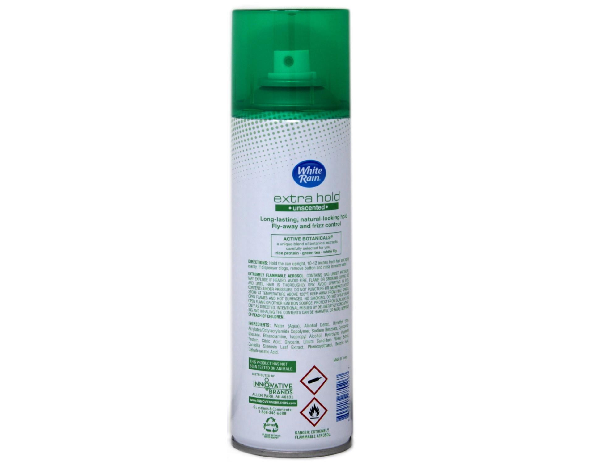 White Rain Unscented Hair Spray, Extra Hold 7 oz (Pack of 6)