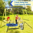 thumbnail image 5 of 2-in-1 Swing Set for Backyard with Stand,Belt Swing for Playground, Backyard Playset, 5 of 8