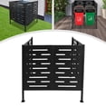 thumbnail image 3 of 42.13*42.13*44.88 Modern Air Conditioner Fence Iron Outdoor Equipment Enclosure Black for Backyard, 3 of 18