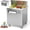 Single Door 28 In (A), variant on YUSAZENS 28" Stainless Steel Sandwich Prep Table Refrigerator Single Door Undercounter Worktop Cooler with Built-In Cutting Board 12-Pan Capacity Fan-Assisted Cooling for Restaurant