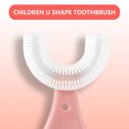 thumbnail image 4 of Cepillo de dientes en forma de U para niños de 2 a 12 años Cabezal de cepillo de silicona suave Limpieza oral de 360 ​​° para regalo de cumpleaños de Navidad Muyoka Hogar, 4 of 6
