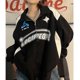 thumbnail image 1 of Vintage Women Oversized Sweatshirts 2023 Autumn Letter Print Zipper Jacket Caots Korean Streetwear Trend Y2K Female Hoodies Tops, 1 of 4