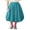 Lake Blue, variant on Rdhnmea Women Bubble Skirt, Elegant Elastic Waist Pleated Solid Long Skirt