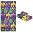 thumbnail image 7 of Coolnut Mardi Gras Bathroom Towel Set of 3 with Hand Towel, Wash Cloths & Bath Towel, Extra Aborbent Soft Towels Set Decor for Bathing Home Shower Wash cloth, 7 of 7