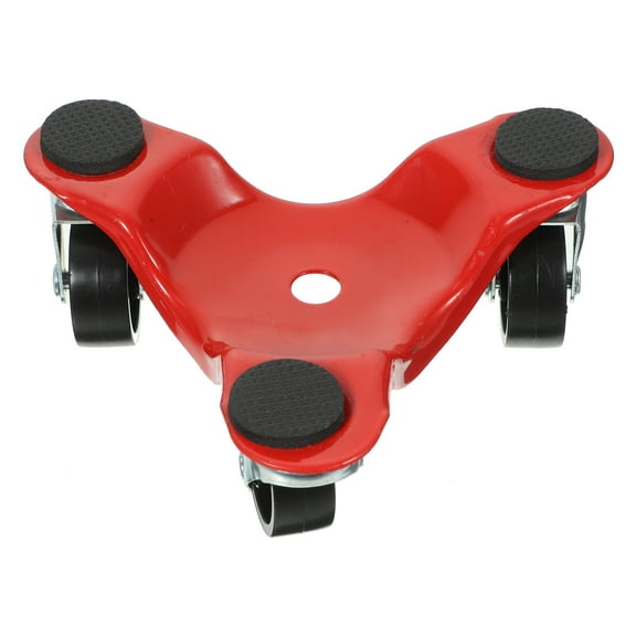OUNONA Furniture Moving Dolly Metal 3 Wheel Heavy Duty Appliance Mover with Nonslip Pads