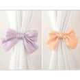 thumbnail image 3 of RUISINERY Pack Of 2 Elegant Bows Tiebacks Curtain Clips For Curtains Durability Metal Clips With Fabric In Light Decors, 3 of 8
