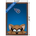 thumbnail image 3 of NFL Tennessee Titans - S. Preston Mascot T-Rac 20 Wall Poster, 14.725" x 22.375", Framed, 3 of 3