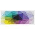 thumbnail image 1 of Modern Kitchen Mat, Fragmented Triangle Color Shades in Gradient Tones Mosaic Style Digital Pattern, Plush Decorative Kitchen Mat with Non Slip Backing, 47" X 19", Multicolor, by Ambesonne, 1 of 1