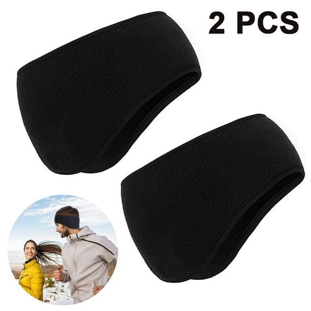 Diadema cálida de lana de doble capa de invierno de 2 piezas - Negro Ormromra 2034374-1