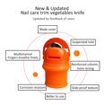 thumbnail image 4 of JShteea Thumb Guards Cutter Beans Picker Plant Picking Tool Utensilio (M), 4 of 7