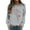 Grey, variant on Dandelion Hearts Printed Valentine's Day Womens Sweatshirts Plus Size Crewneck Long Sleeve Holiday Tops Soft Comfortable Holiday Causal Workout Pullovers Green L